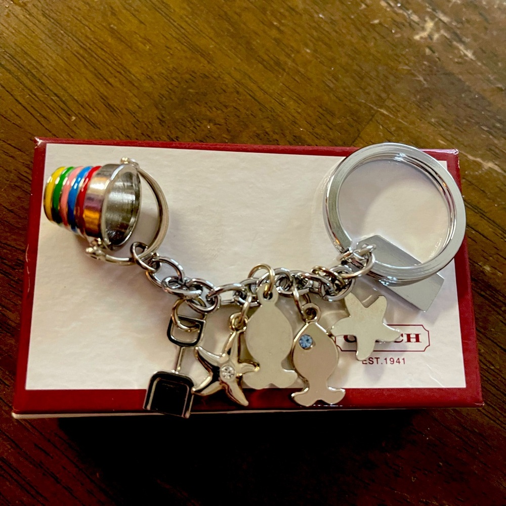 Coach BEACH PAIL FISH KEYCHAIN - Vintage & collectibles